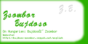 zsombor bujdoso business card